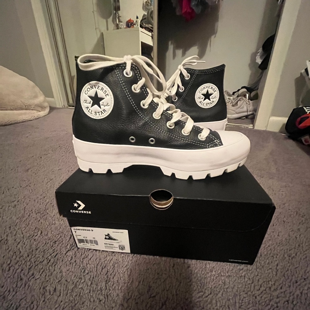 platform lugged converse new